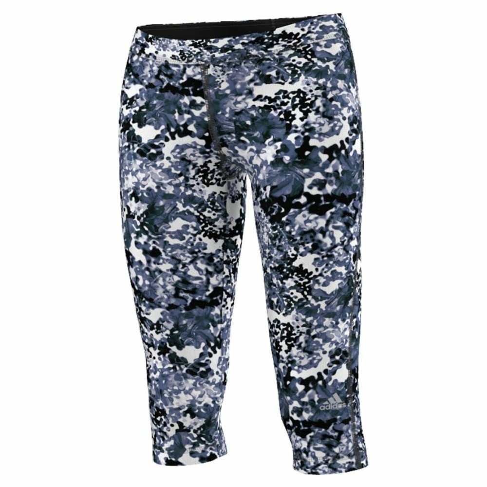 Adidas Techfit Print Crop - Blue Black White S